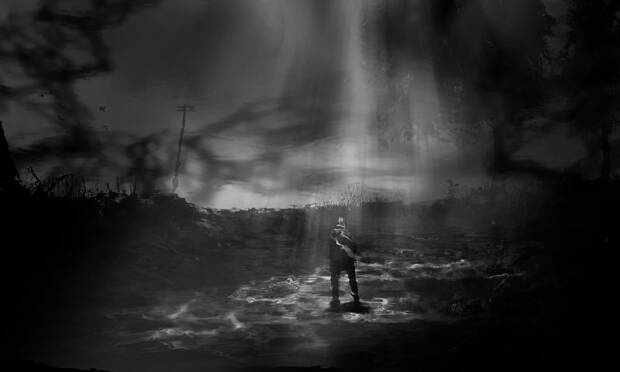 Alan Wake mira a la oscuridad que lo rodearía una vez más.