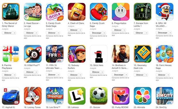 Los mejores y más destacados juegos de 2014 para iOS y Android