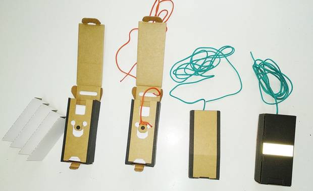 Los cuatro pesos que van en la mochila del robot en distintos momentos del proceso de montaje.