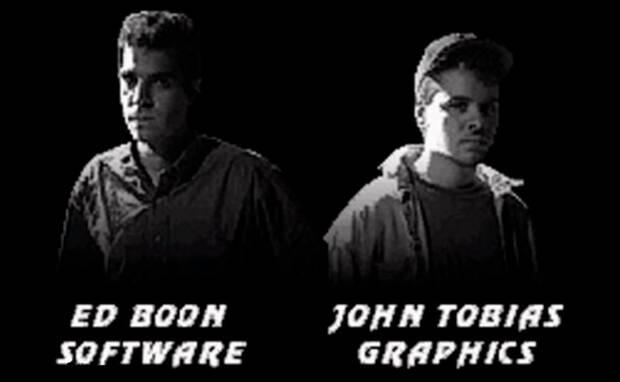 Boon y Tobias en los créditos de Mortal Kombat 3. Boon es ahora el responsable de NetherRealm Studios, mientras que Tobias dejó Midway en 1999.