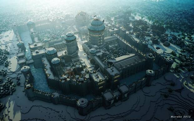 La ciudad de Invernalia de Juego de Tronos, recreada en Minecraft.