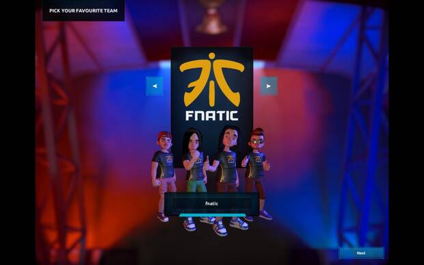 Heretics, Fnatic, G2 Esports, PSG Esports y Millenium son los cinco clubes de esports licenciados en el juego.