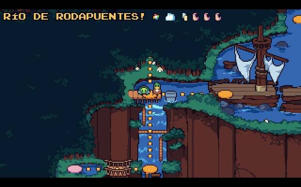 El mapa nos deja ver qué niveles nos llevan a fases secretas.