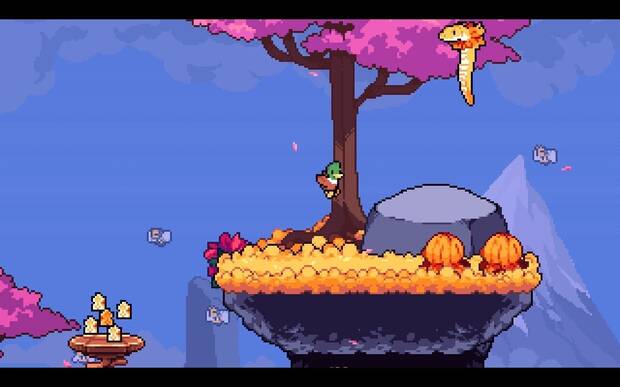 Los enemigos también están muy bien diseñados. Este salta cuando saltamos nosotros.