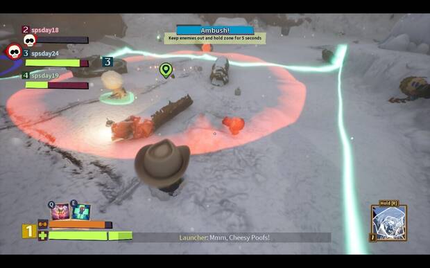 El juego te propone retos aleatorios de vez en cuando, como aguantar emboscadas.