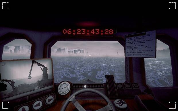 Tenemos que manejar nuestro barco, buscando las zonas claves donde pescar cangrejos.