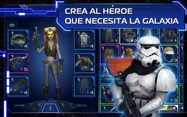 El inventario de ‘Star Wars: Uprising’ y la cantidad de objetos, armas y útiles a tratar, es abrumadora, aunque bien implementada en la mecánica de juego.