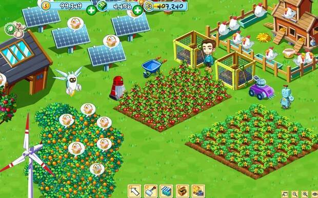 'Green Farm', juego de Facebook desarrollado por Gameloft Barcelona.