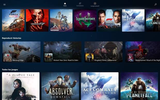 Project xCloud cuenta en esta prueba con un catálogo de 98 juegos que se sincronizan automáticamente con el progreso que tengamos en nuestro perfil Xbox.