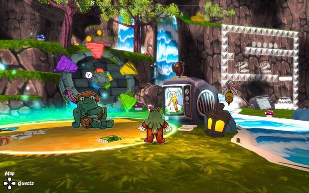 Esta aventura recupera con mucho acierto la esencia de los plataformas de mundo abierto de hace casi tres décadas