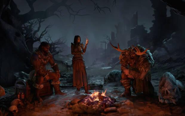 Los personajes iniciales de 'Diablo 4' serán el bárbaro, la hechicera y el druida.