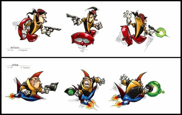 Ilustraciones del dúo protagonista.