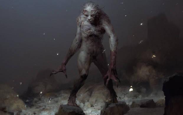 Una ilustracin temprana de la criatura.