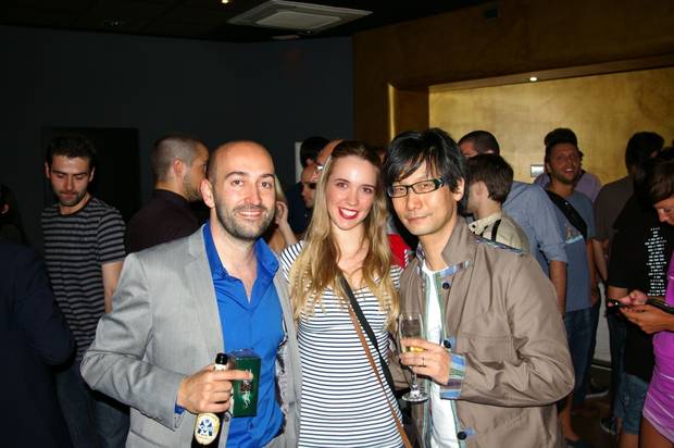 Con Iván Lobo, director de Gamelab, e Hideo Kojima ('Metal Gear', 'Death Stranding') tras una de las jornadas en Gamelab 2011.