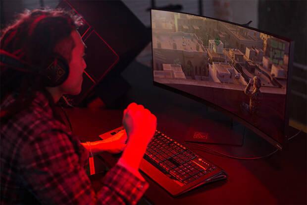 HP Omen X 35, un monitor curvado de 35 pulgadas.