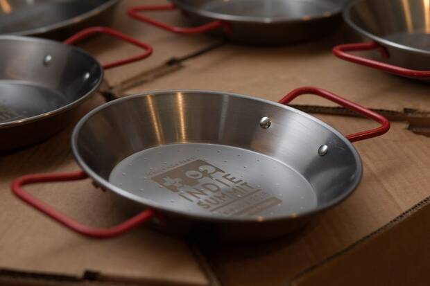 Estas son las codiciadas paellas.