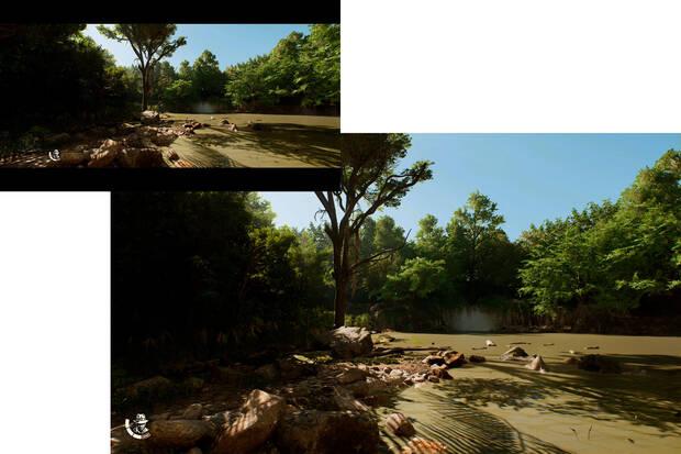 Sin opción a elegir entre calidad o rendimiento (el único modo funciona a 60 fps), tu gran duda en gráficos será elegir entre pantalla completa o un formato más cinematográfico.