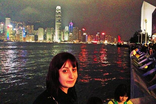 Hernández en un viaje a Hong Kong en 2013.