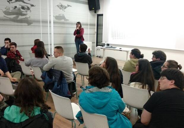 Tomé durante su intervención en el IndieDevDay.