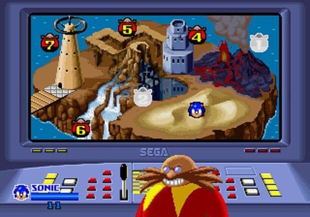 El malvado Eggman se tronchaba desde su base mientras nos ponía en apuros a lo largo de siete niveles.