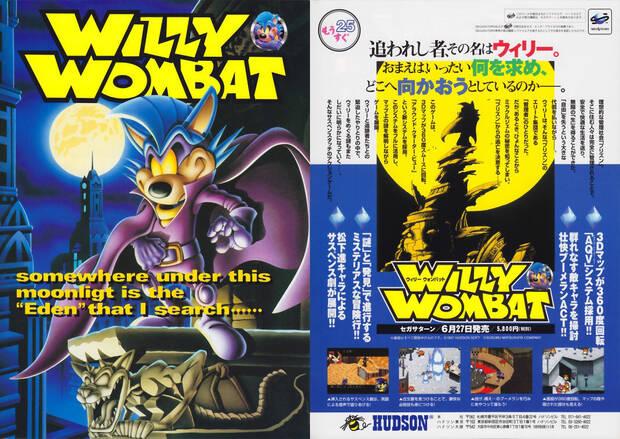 'Willy Wombat', el juego de Saturn, inédito fuera de Japón, que obligó a Universal Int Studios a buscar otro nombre para el proyecto.