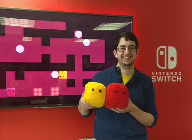 Ludipe durante la presentación de 'Bleep Bloop' en Nintendo.