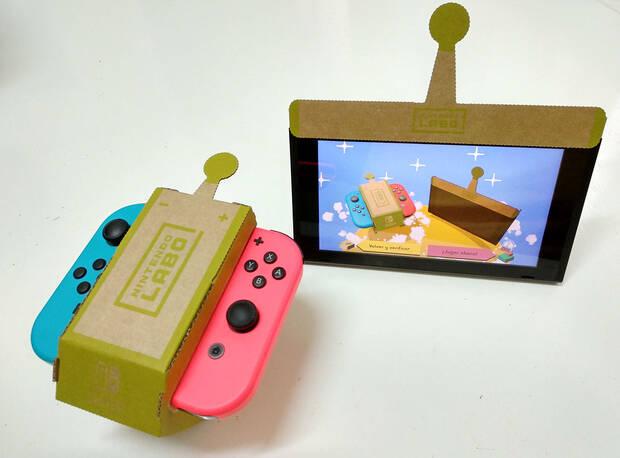 El antenauta utiliza la vibración de los joy-con para desplazar el Toy-Con. Se controla desde la pantalla de Switch, donde se puede ver también la imagen de la cámara de infrarrojos.