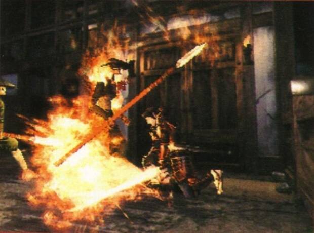 Nada como samuráis y katanazos de fuego.