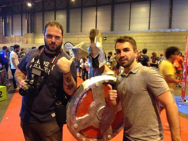 En Madrid Games Week, con Sergi González, por entonces encargado de vídeo en Meristation.