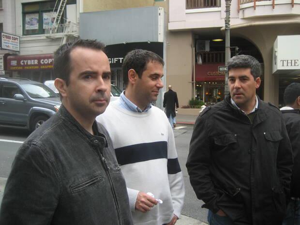 Grihan, Carlos Abril y Nacho abril.