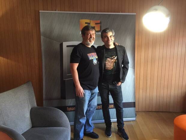 Con Alexei Pajitnov, creador de Tetris.