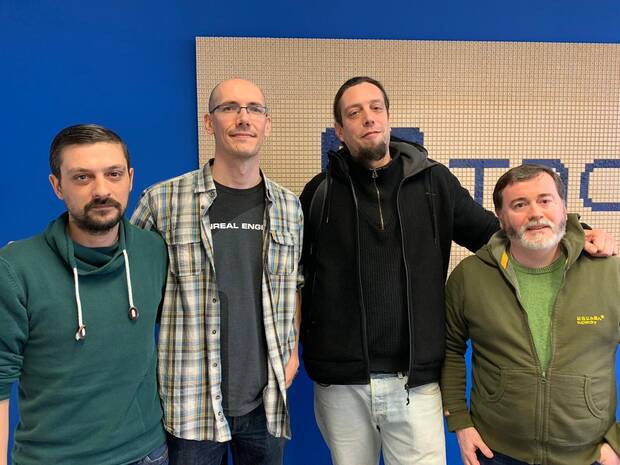 El equipo de proyectos de U-tad hace un par de años.