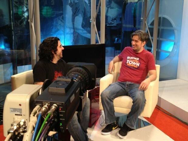 Maeso con el también periodista Bruno Sol.