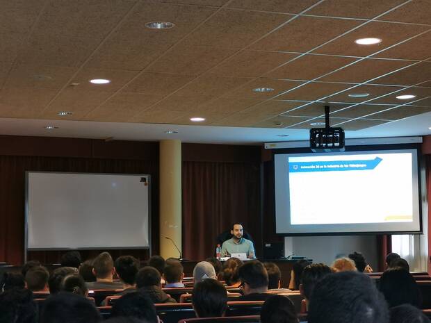 Romero durante la charla 'Animaci