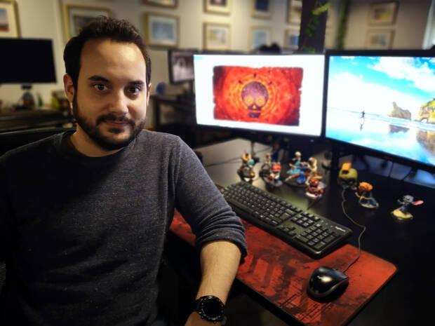 Romero en su puesto de trabajo en Tequila Works.