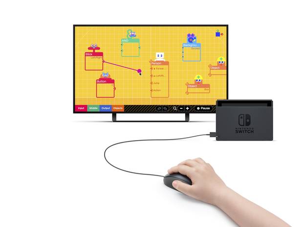 Se podrá manejar 'Estudio de Videojuegos' utilizando un ratón conectado a Switch.