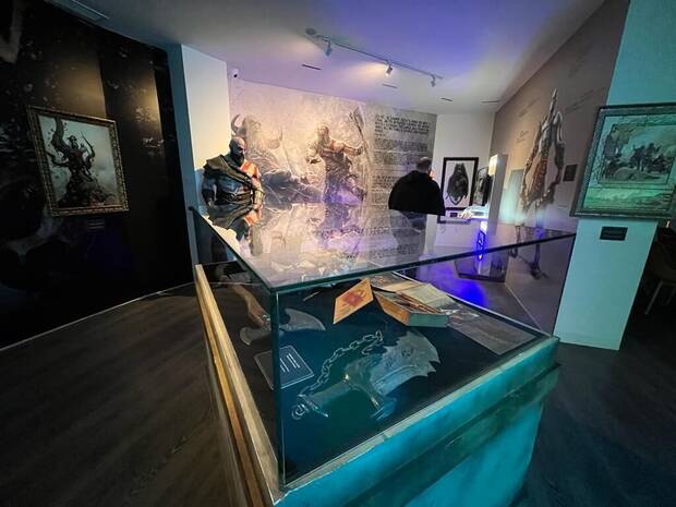 Exposición de 'God of War', comisariada por Bustamante, parte de las primeras exposiciones temporales de OXO, dedicadas a Sagas Legendarias Vol. 1.