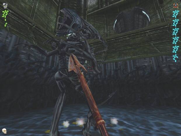 Enfrentarse a una ‘reina alien’ nunca es plato de buen gusto, pero en ‘Aliens Versus Predator 2’ era algo realmente espectacular.