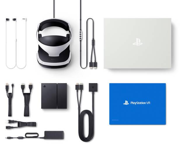 El contenido básico de PlayStation VR. No incluye cámara ni PS Move.