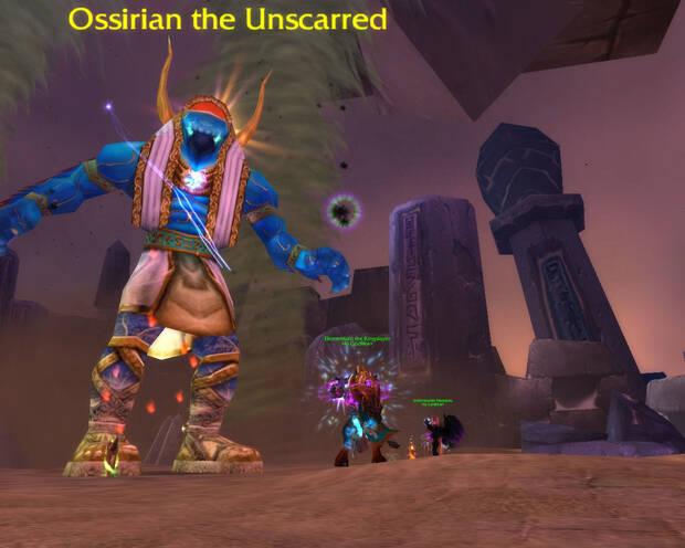 Ossirian, el jefe final de las Ruinas de Ahn'Qiraj.
