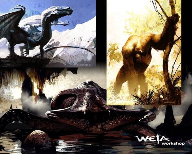 Ilustraciones de algunas de las criaturas.
