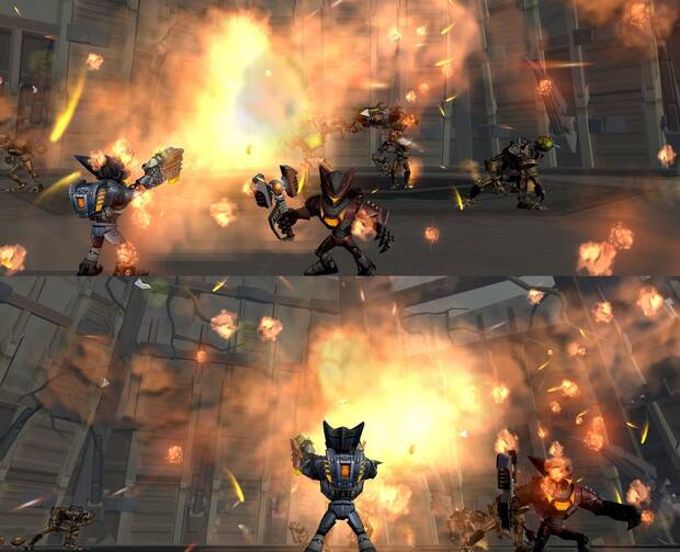 Ratchet: Gladiator fue un juego diseñado especialmente para disfrutarse en multijugador, e incluyó cooperativo.