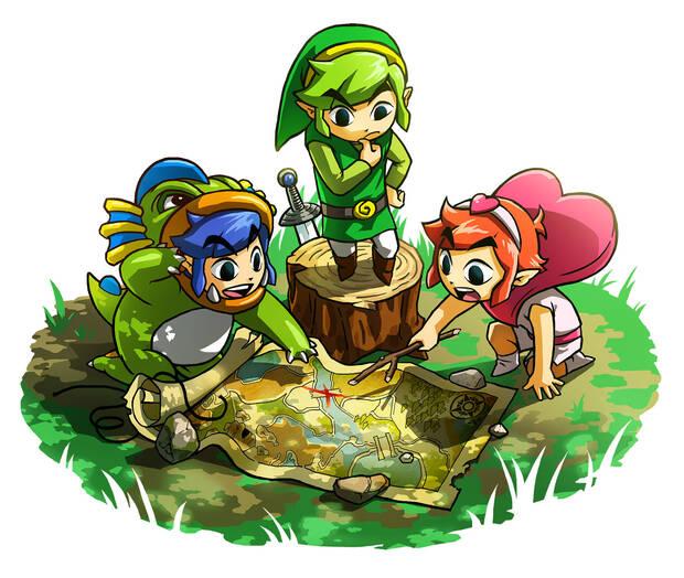 Los protagonistas no son Link, aunque pueden ir vestidos como él o con un vestido o cualquier disfraz.