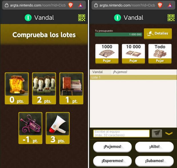 La pantalla del móvil es clave en La Subasta para saber el valor de cada objeto para cada grupo y para dar órdenes a los compañeros, aunque puede ser un caos.