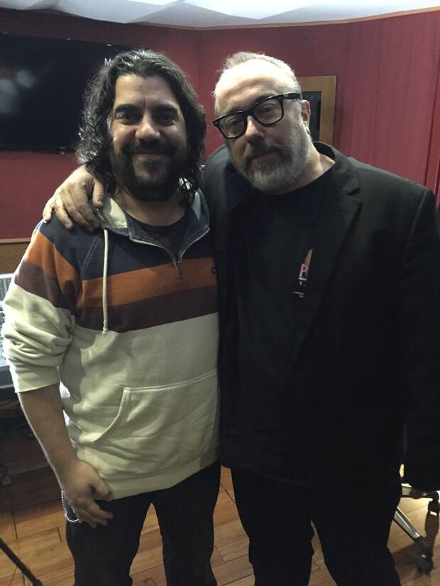Maeso con el directo de cine Álex de la Iglesia.
