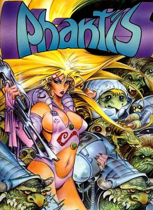 Pablo Ruiz reconoce que se quedó impresionado con la calidad de 'Phantis', el primer juego de Carlos Abril que publicó Dinamic, con portada de Azpiri.