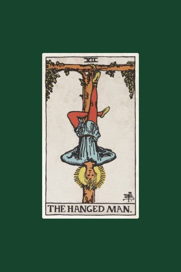 Carta del Ahorcado del tarot