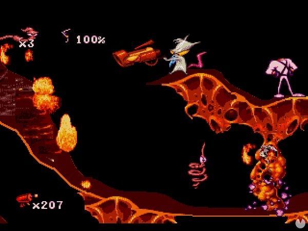 Evil The Cat, una creación anterior de TenNapel, se convirtió en uno de los jefazos del juego.