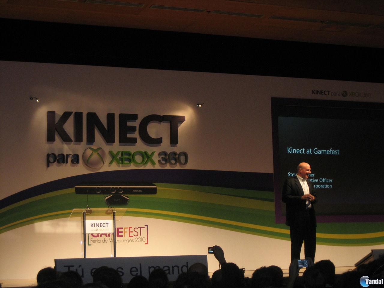 Steve Ballmer durante su intervención en GameFest.