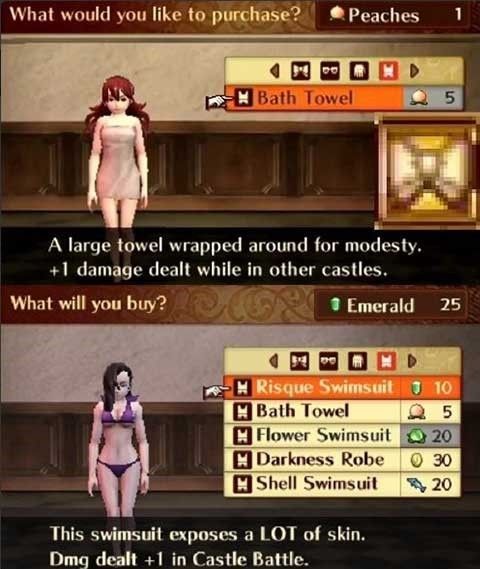Siendo realistas, el bikini enseña más carne, pero la toalla censuradora tiene más riesgo de caerse en batalla.